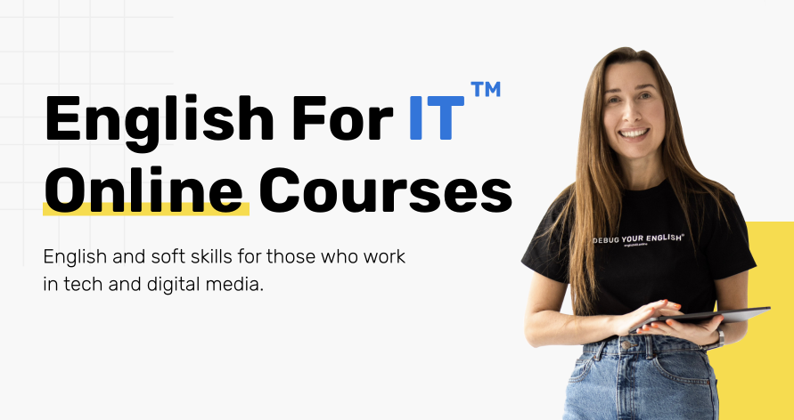 Online English and communication courses for tech and digital