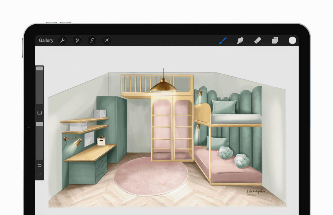 Room Perspective Drawing