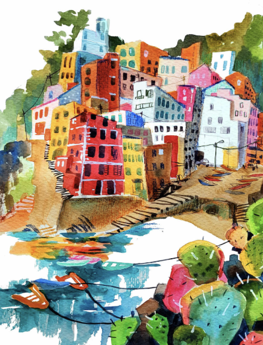 online course watercolor sketch