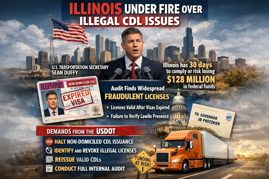 Illinois Criticized Over Non-Domiciled CDL Program