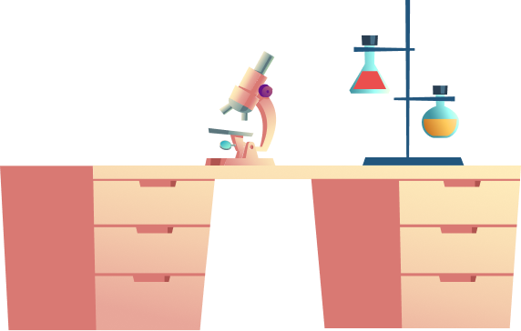 изображение стол в оаборатории