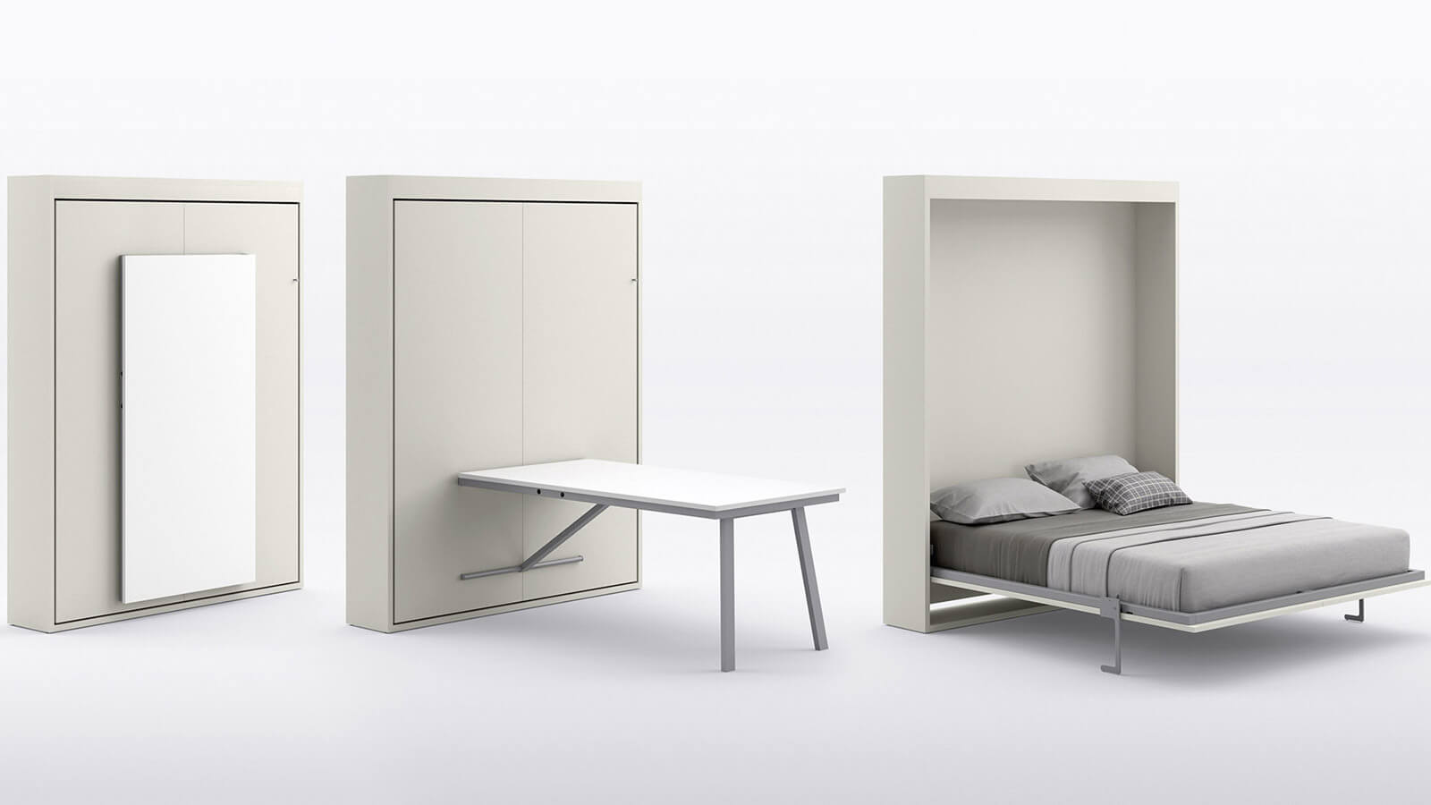 Шкаф кровать в офис (кабинет) со столом