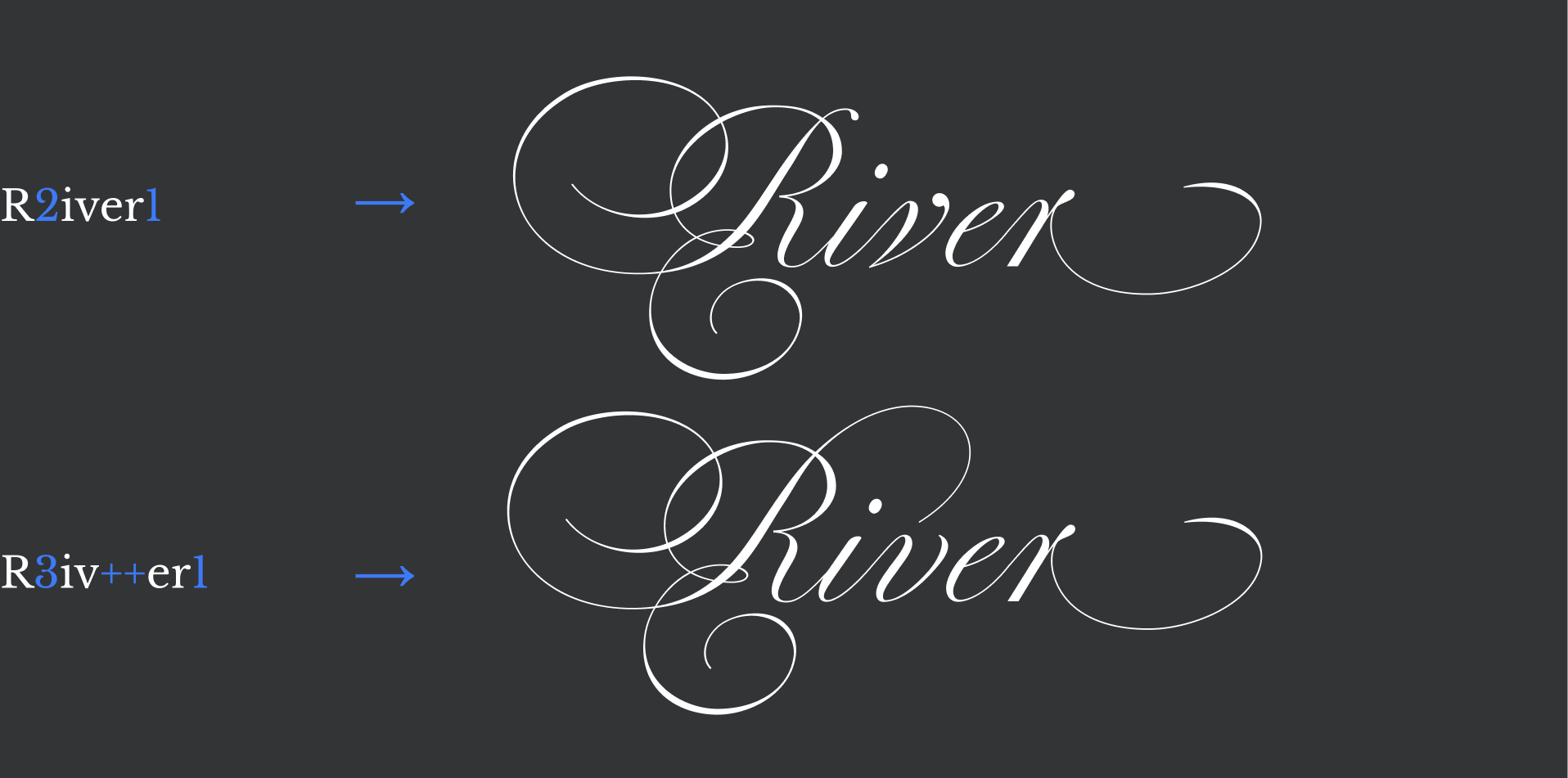 Using Beyond Perfection font in Corjl app to personalize wedding stationery with decorative calligraphy.