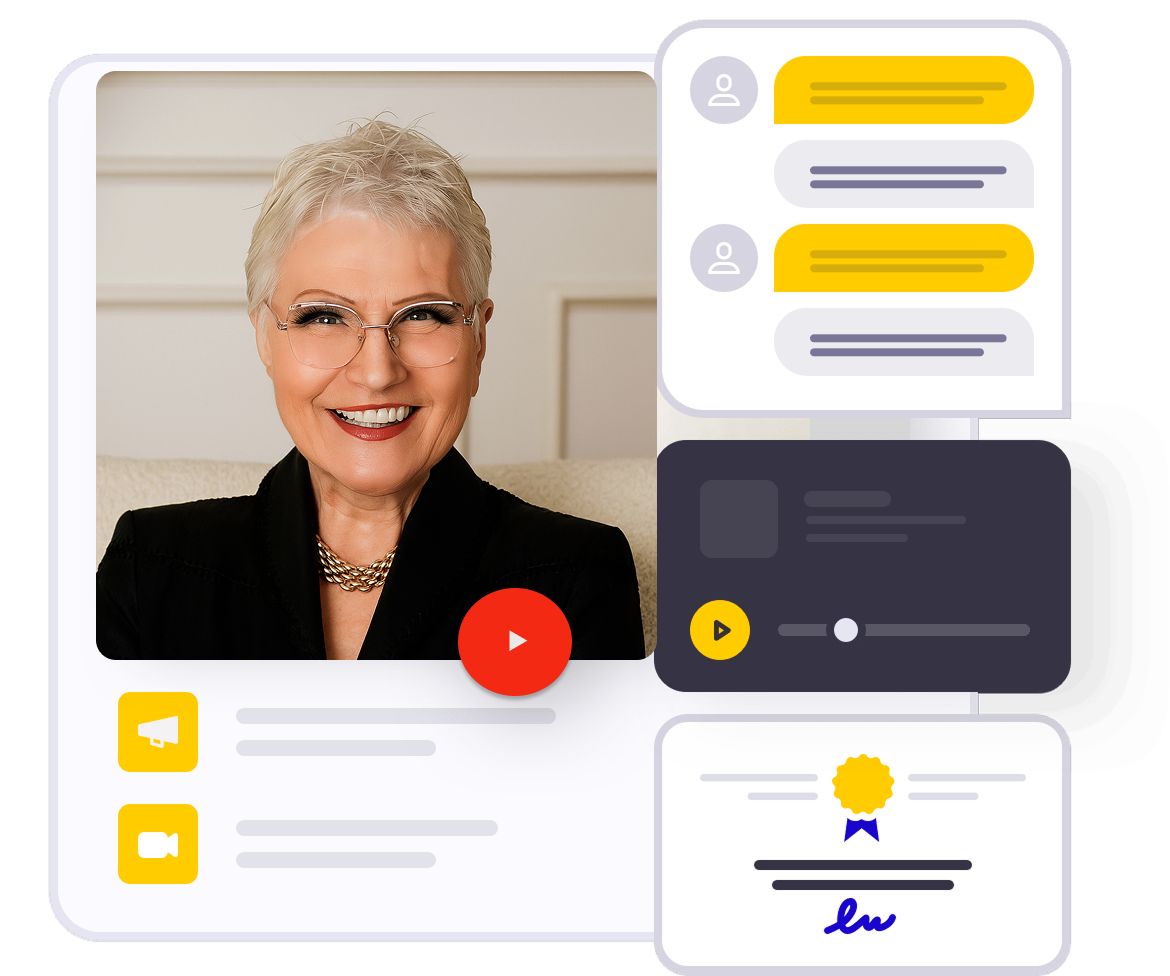 Kurs online — webinary, certyfikat, wsparcie