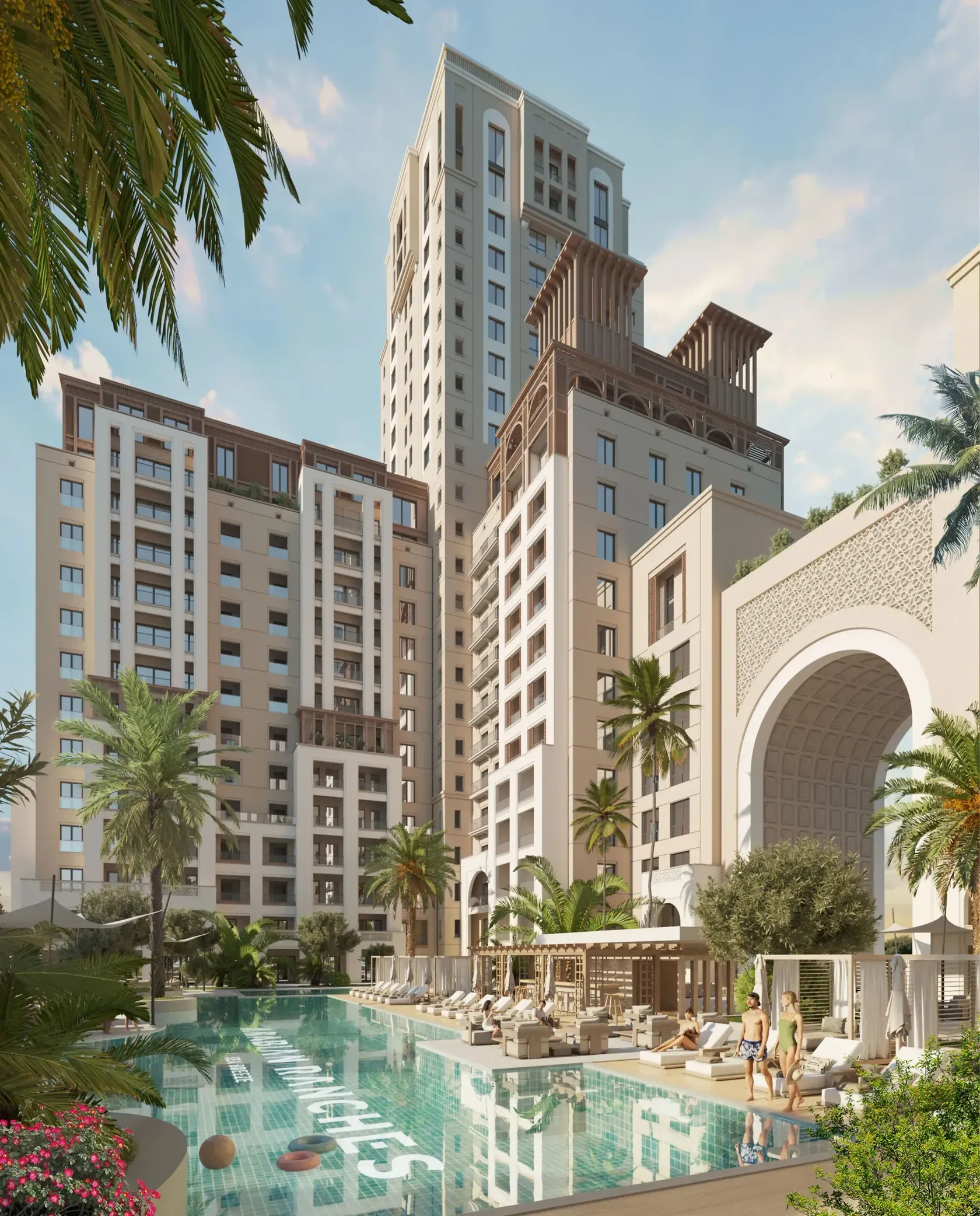 Luxury apartment building