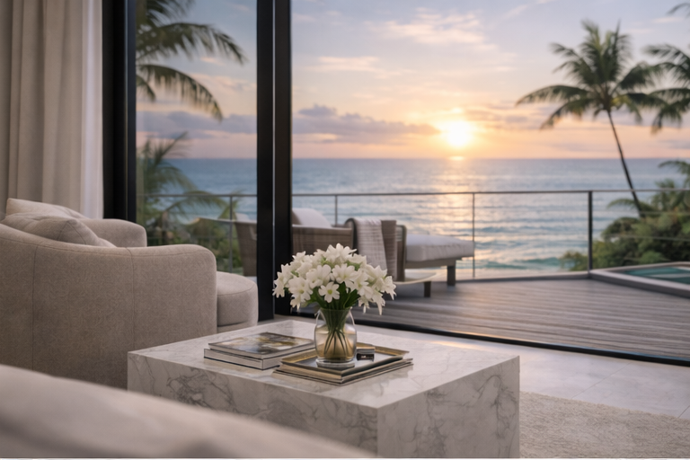 Cliff villa bedroom terrace