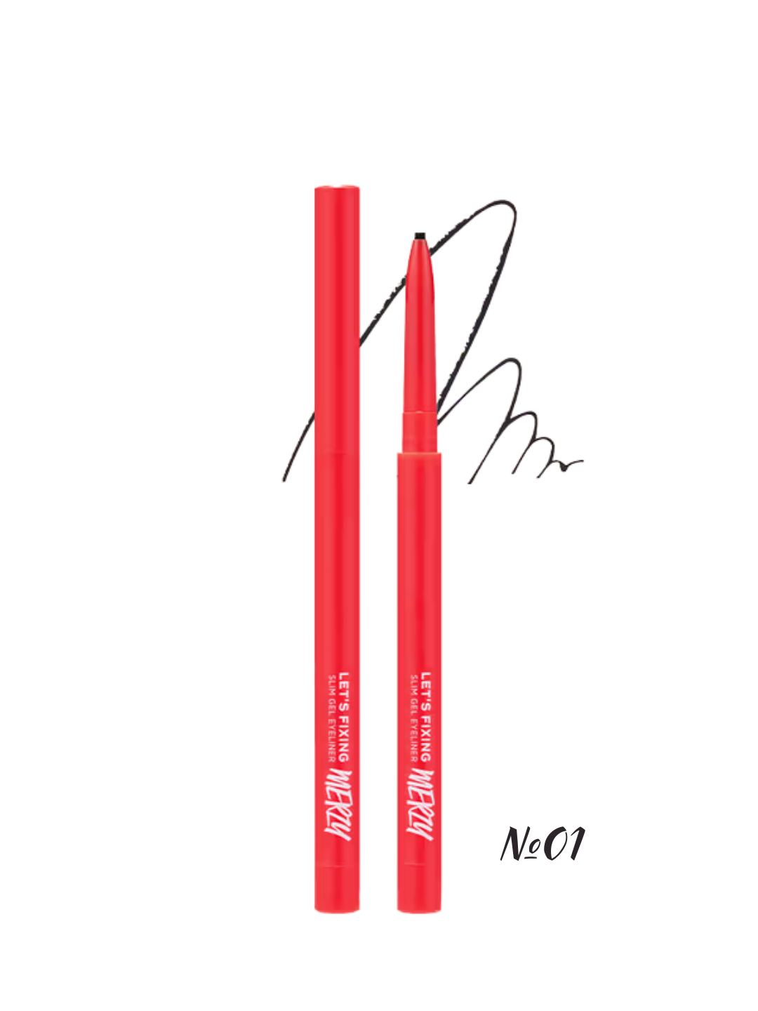 Корейский гелевый карандаш для глаз с ультратонким наконечником, мягкое нанесение и высокая стойкость