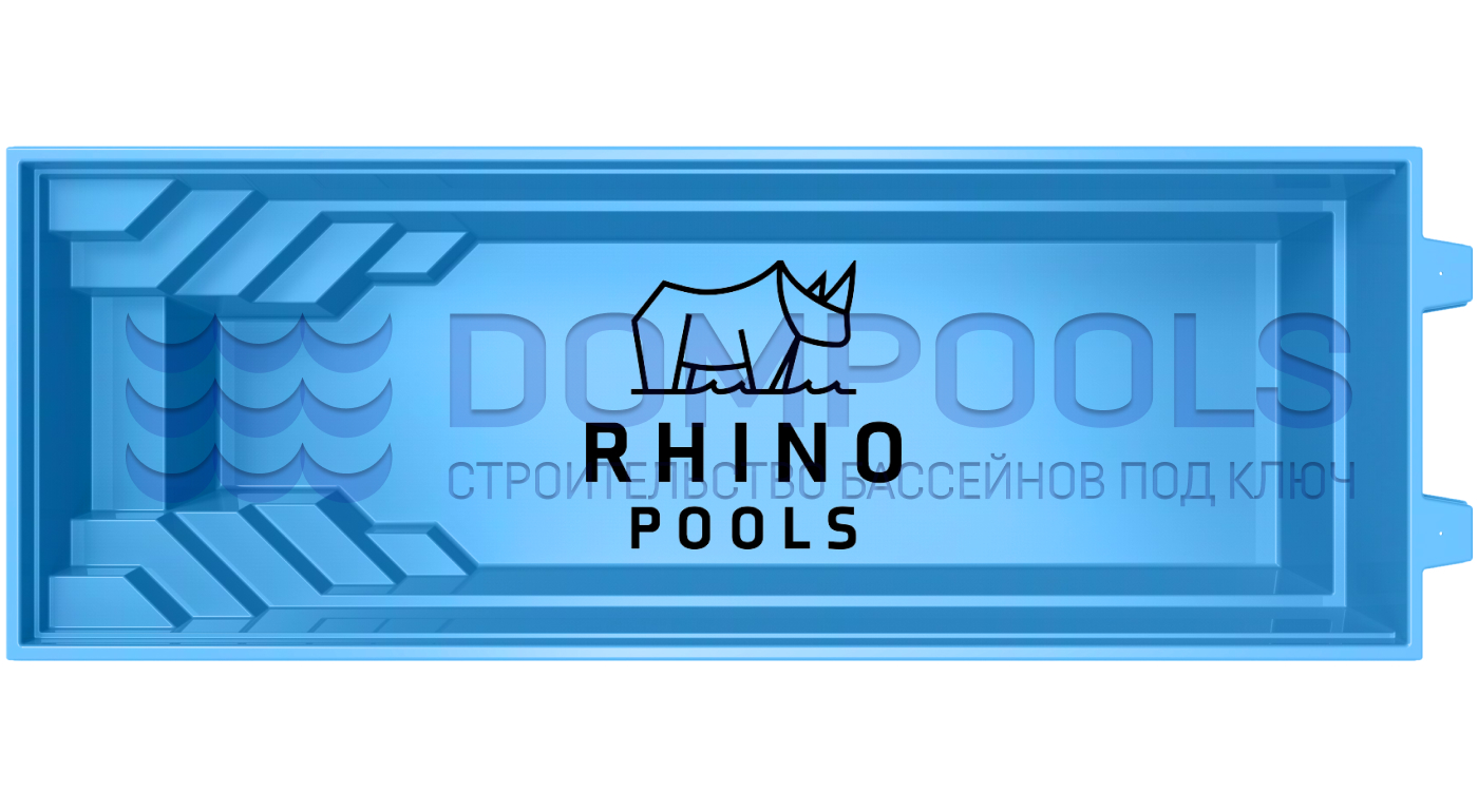 Чаша бассейна MONACO 1000 - Керамо композитный бассейн Rhino Pools