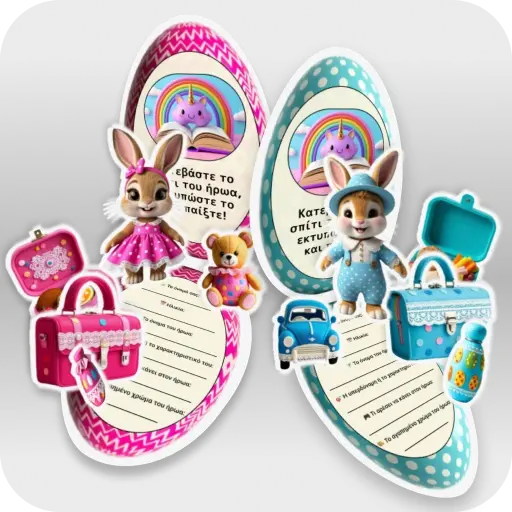 Ο χαρακτήρας Bunny και τα πράγματά του με ένα ερωτηματολόγιο