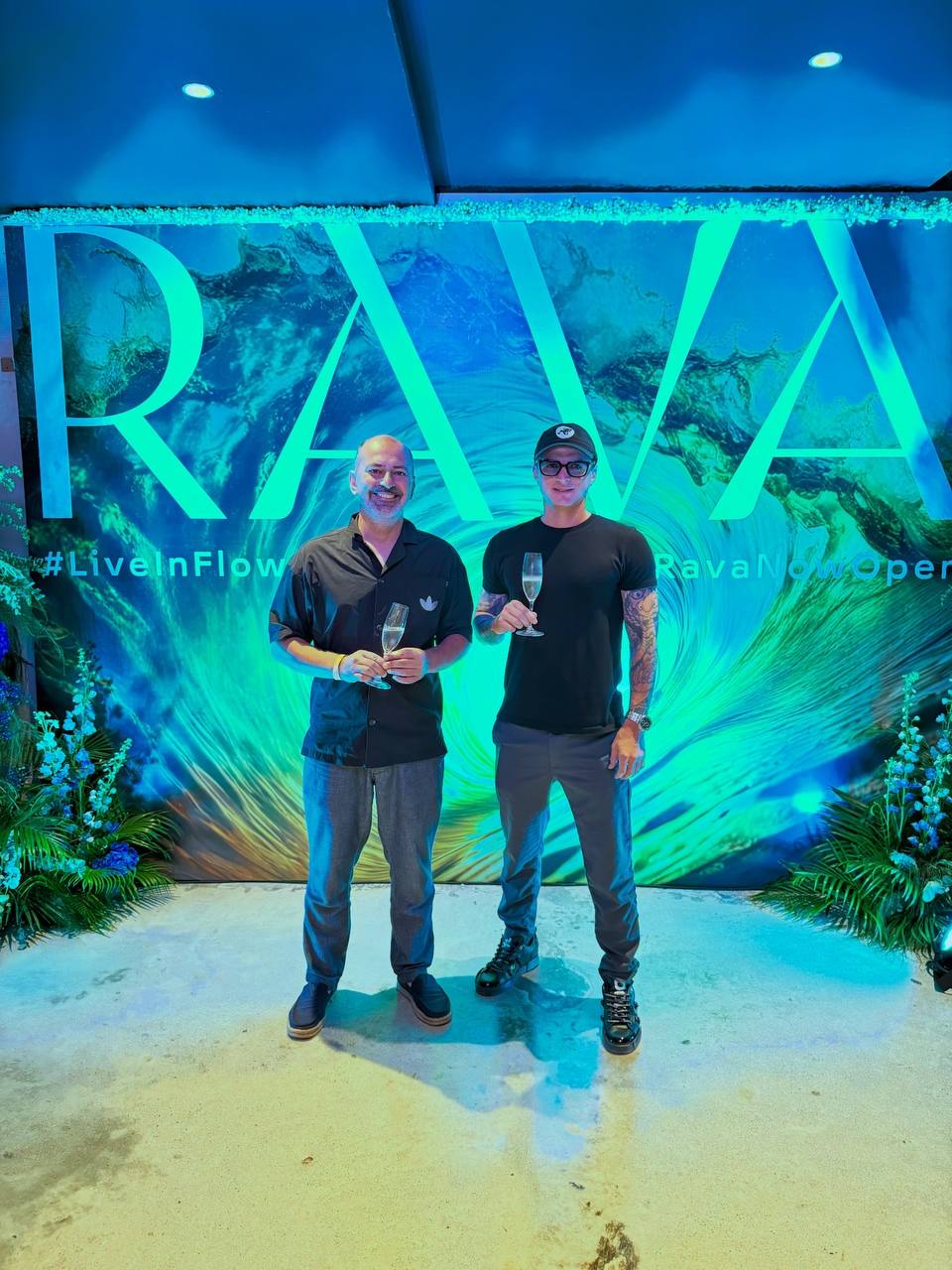 На открытии Beach Club Rava