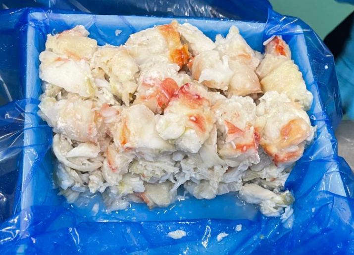Red King Crab Shoulder meat production