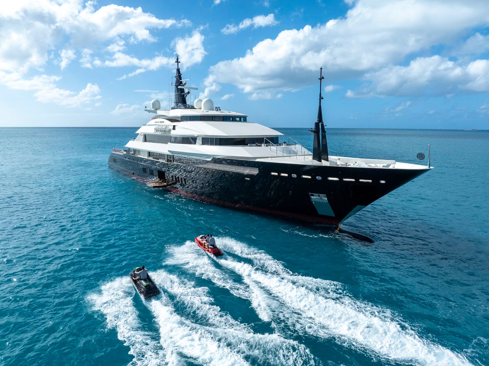 Professional yacht photography of Alpha Nero at sea
