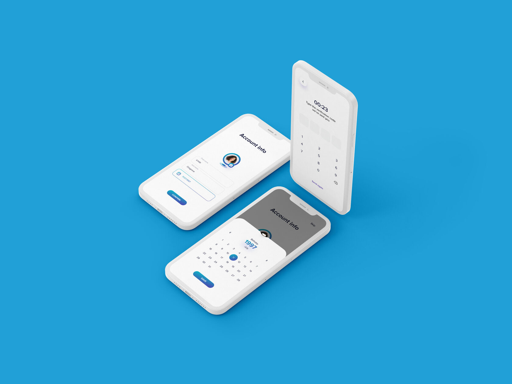 Mobile app Checky/UI/UX design screens2