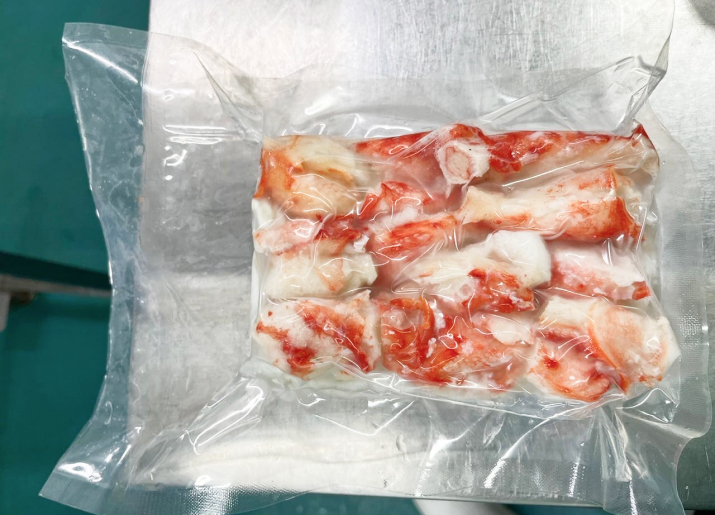 Red King Crab Carpus meat vacuum package 