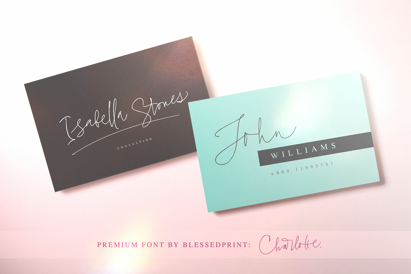 Charlotte Font| Script Fonts - Blessed Print