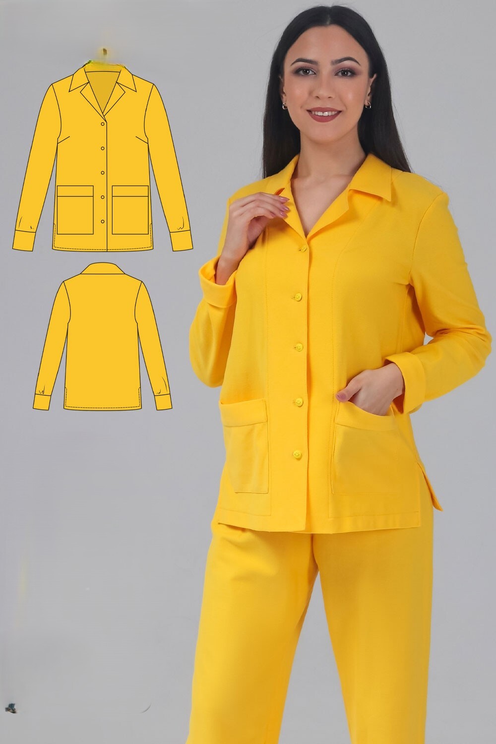 Comfortable pajama set with professional finishing
