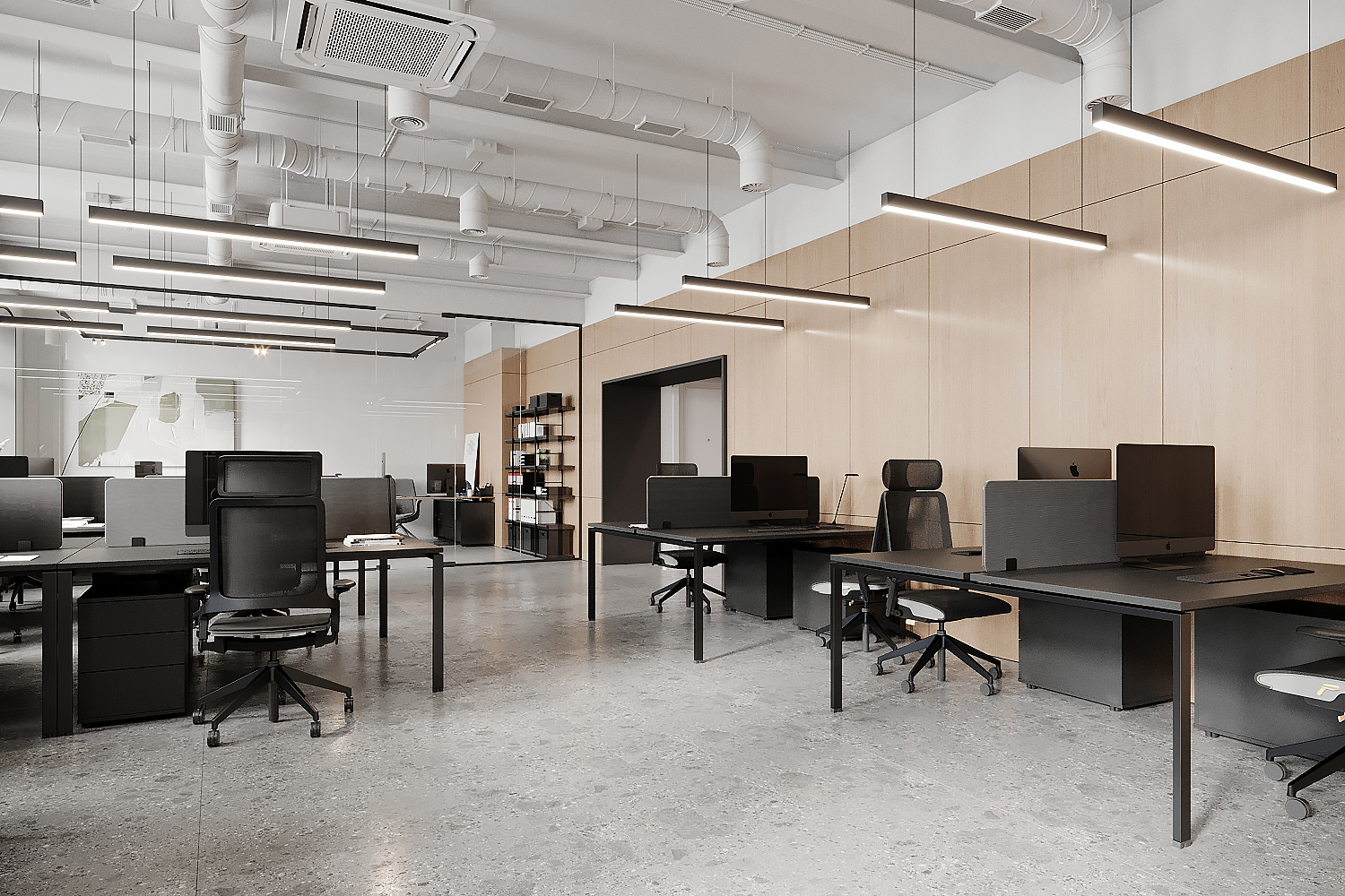 This modern office for a young IT company is located in the historic 