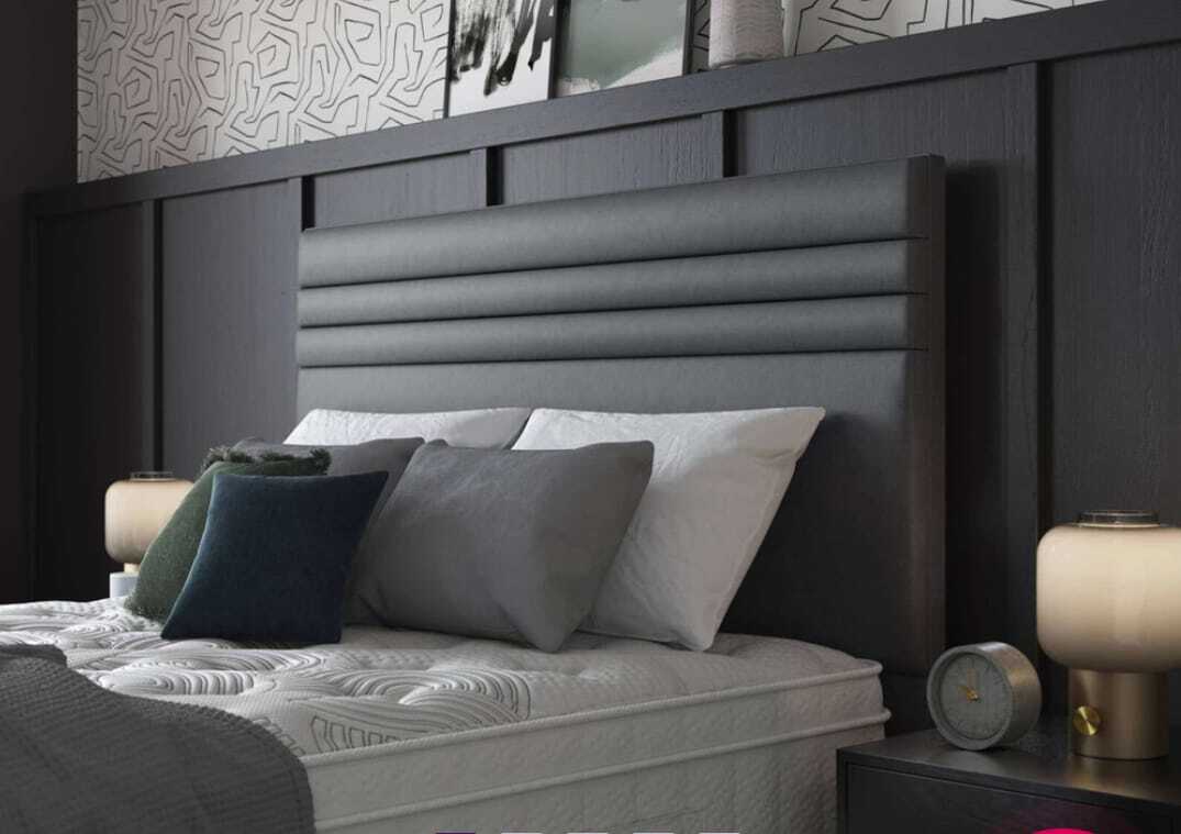 Bespoke upholstered bed frame handmade in Peterborough