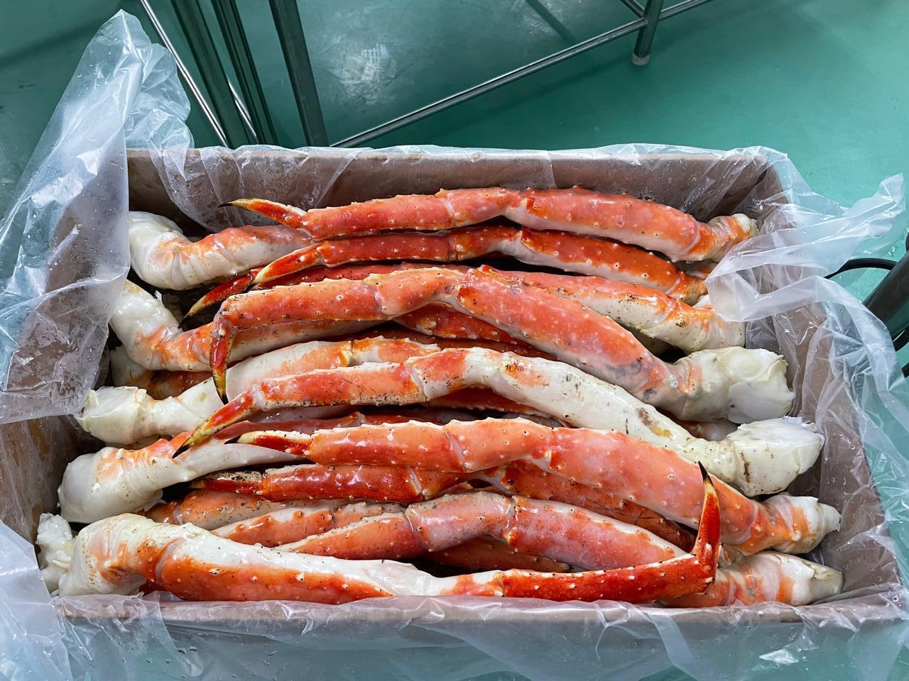Red King Crab legs carton box