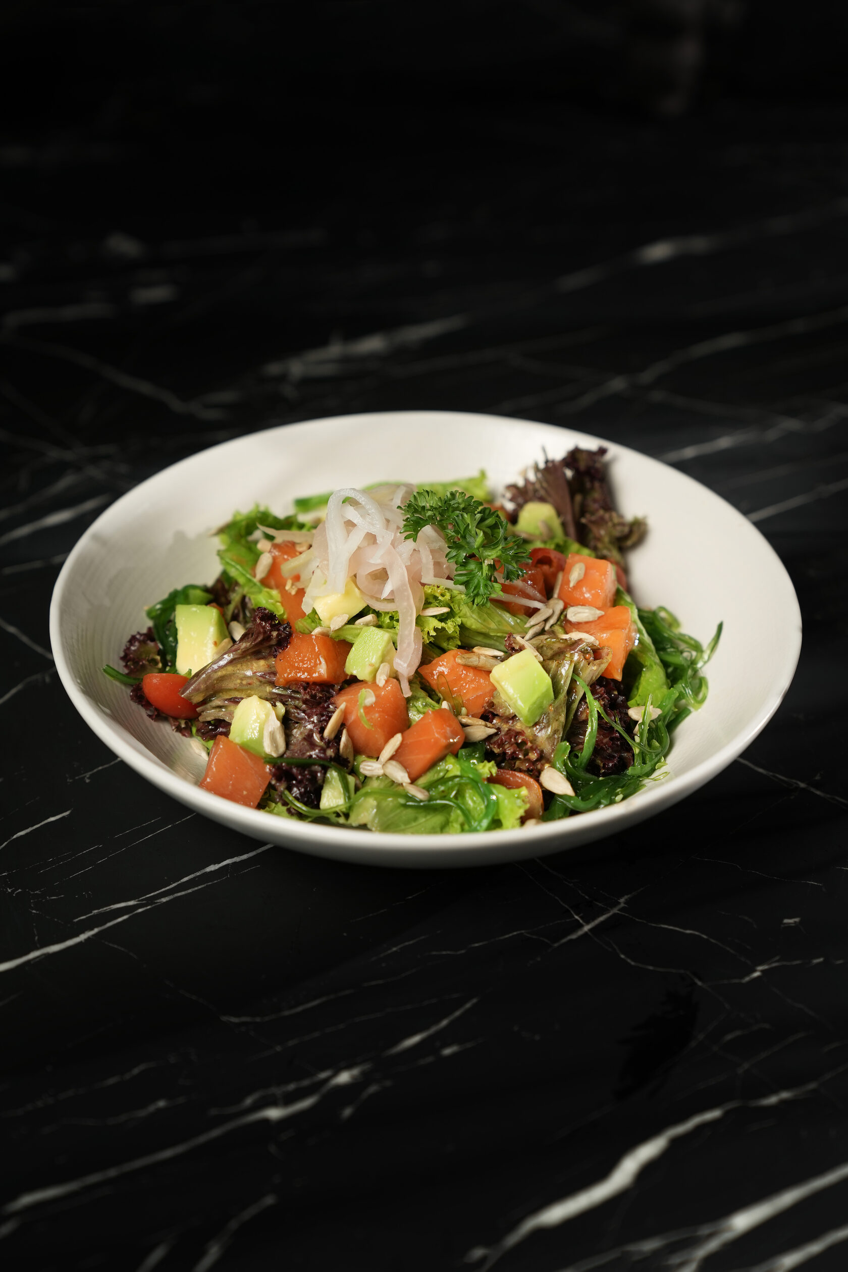 Salads and soups menu at Eden Canggu