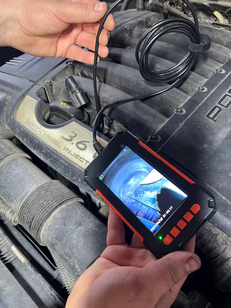 диагностика эндоскопом цилиндров на задиры