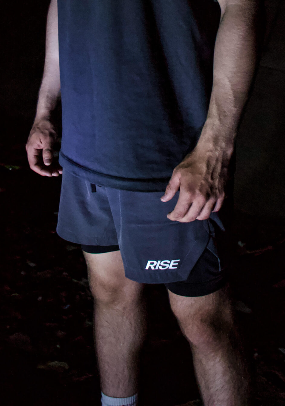 Спортивные шорты Rise мужские темно-серого цвета