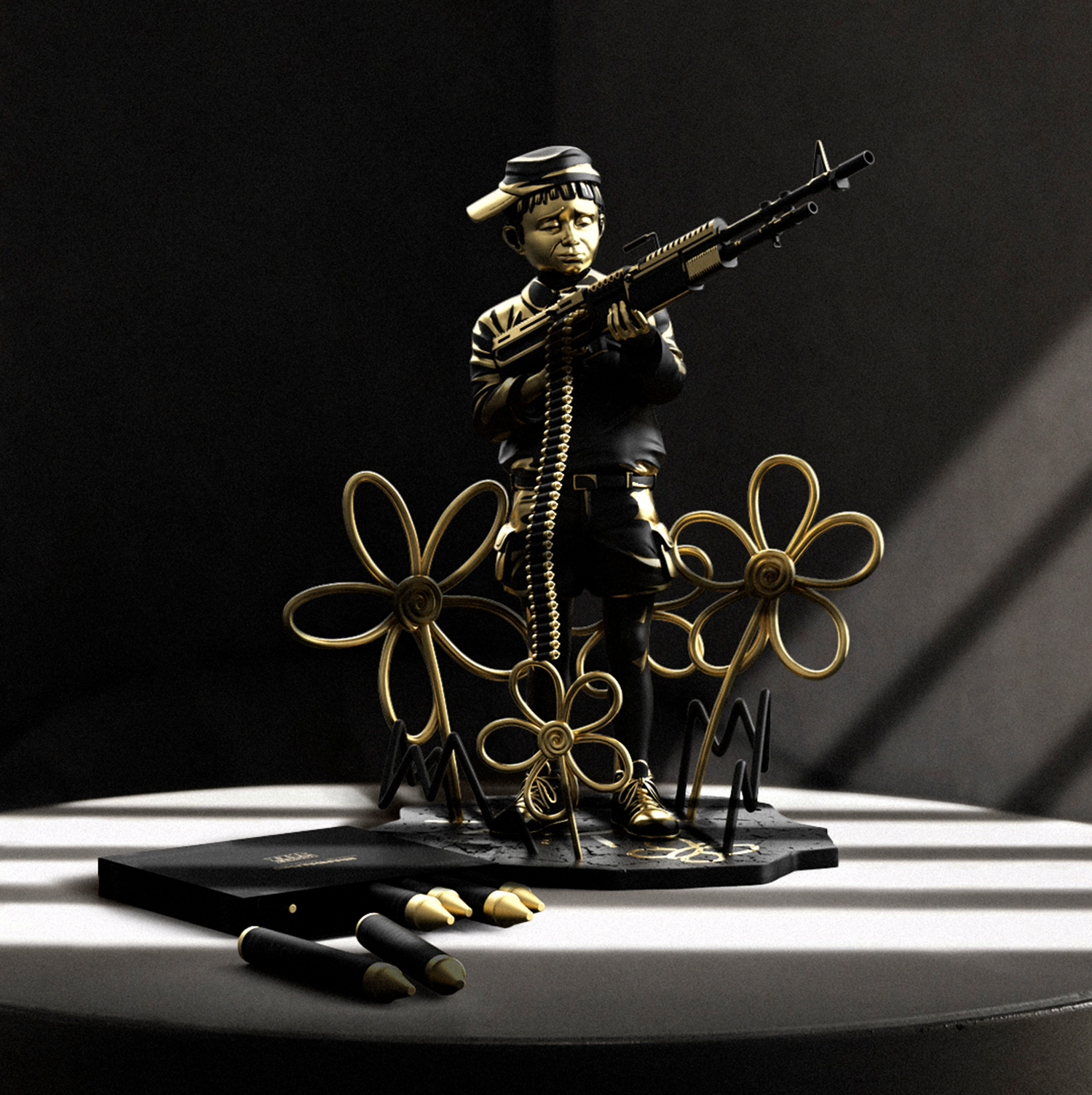 Crayon Shooter Polystone Sculpture – Post Modern Vandal