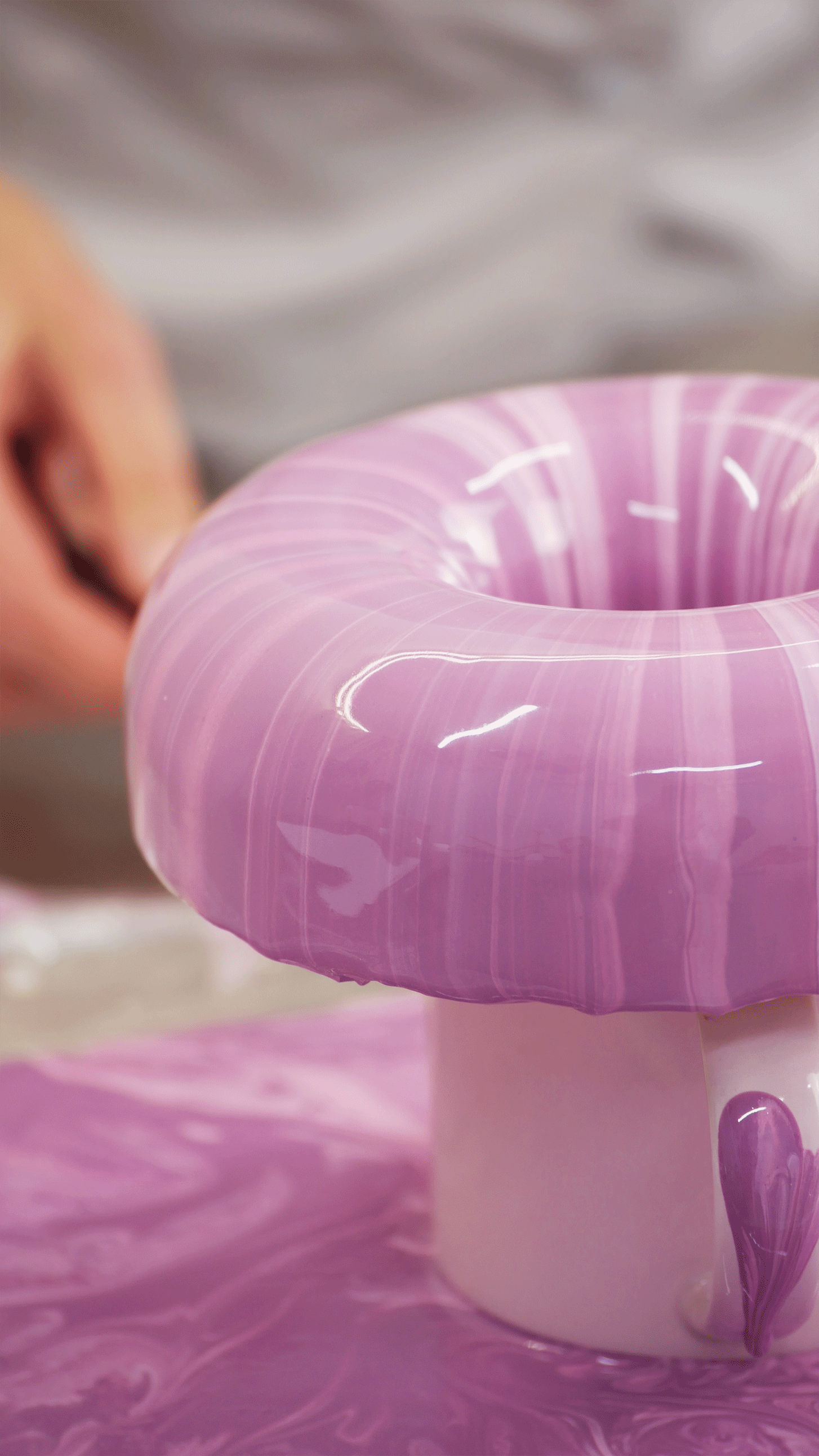 Прозрачная зеркальная глазурь