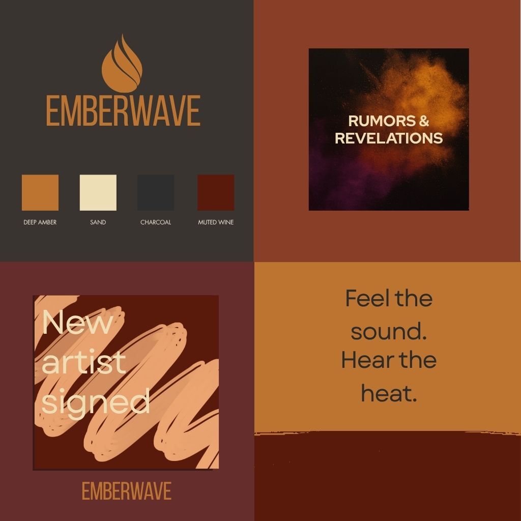 EmberWave brand identity design