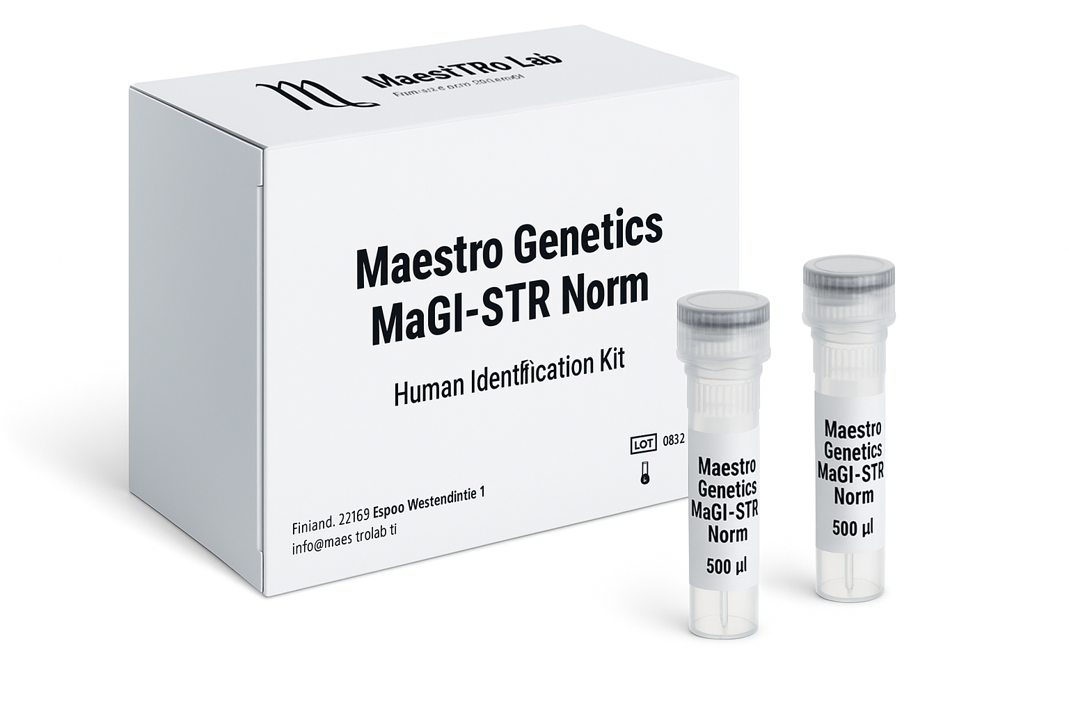 Human DNA identification via STR markers. Maestrolab
