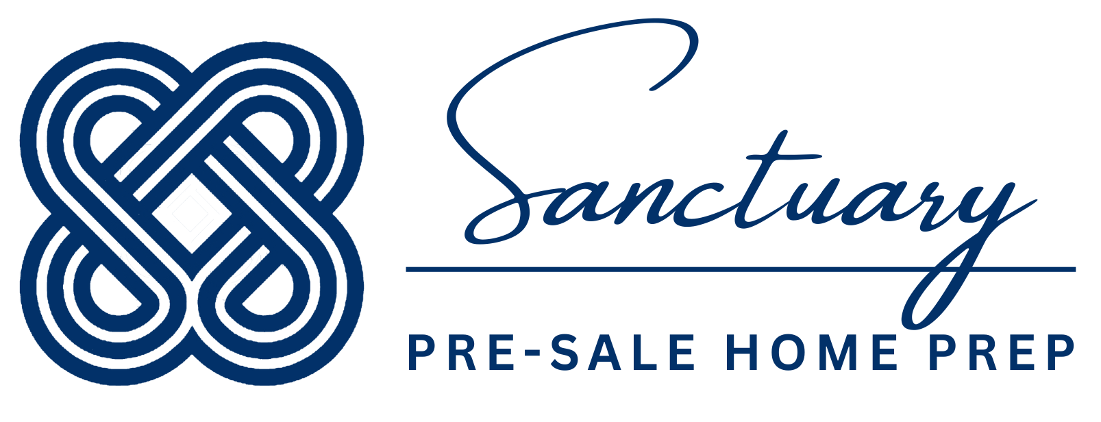 Sanctuary Pre-Sale Home Prep logo and knot motif