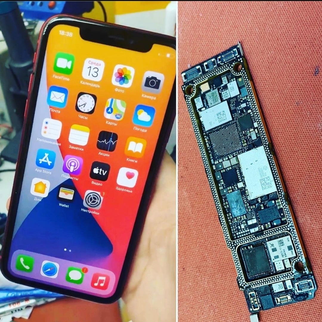 Пропала сеть на iPhone 11 (ремонт модема на айфон)