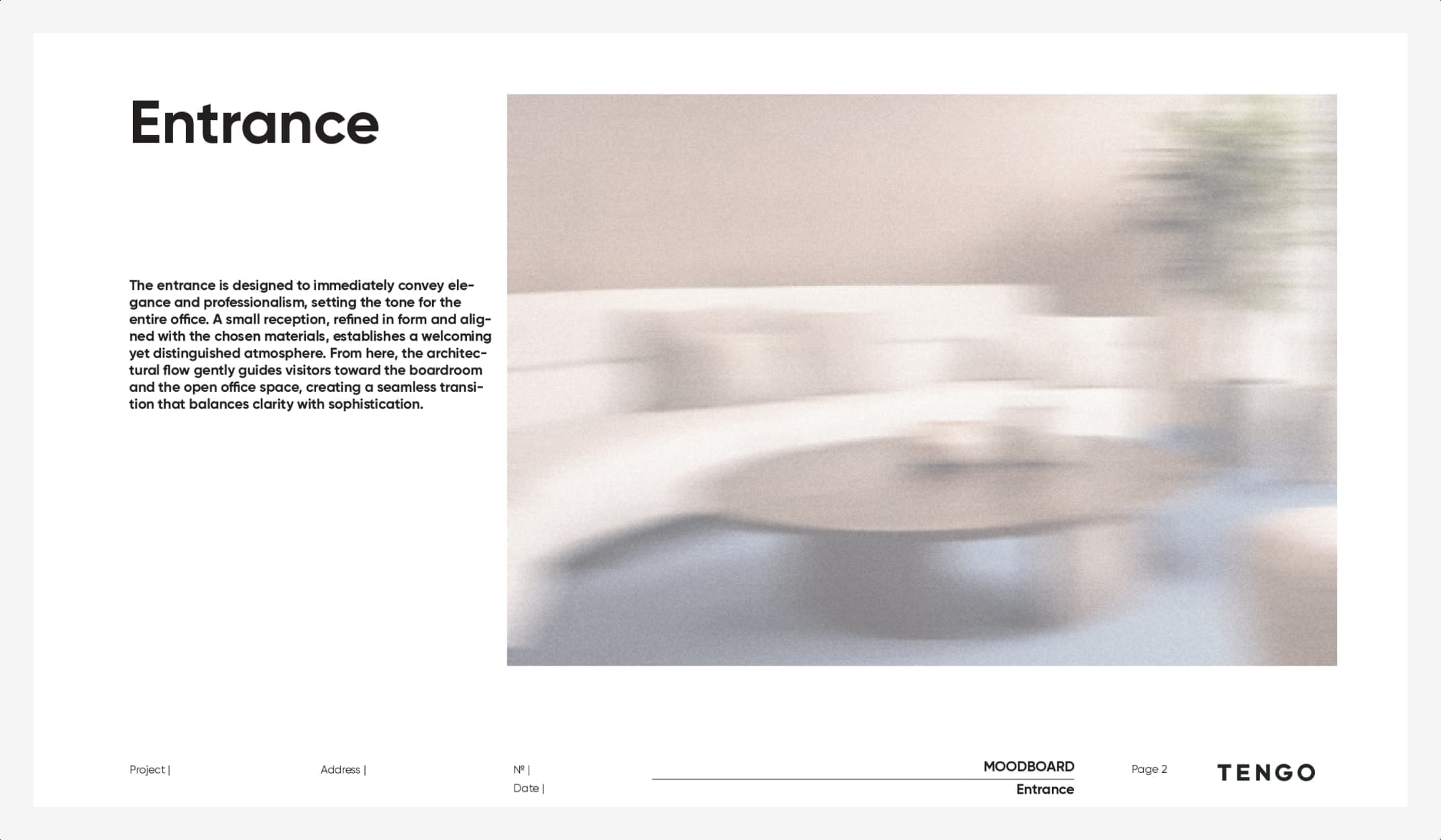 Moodboard projekt biurowy