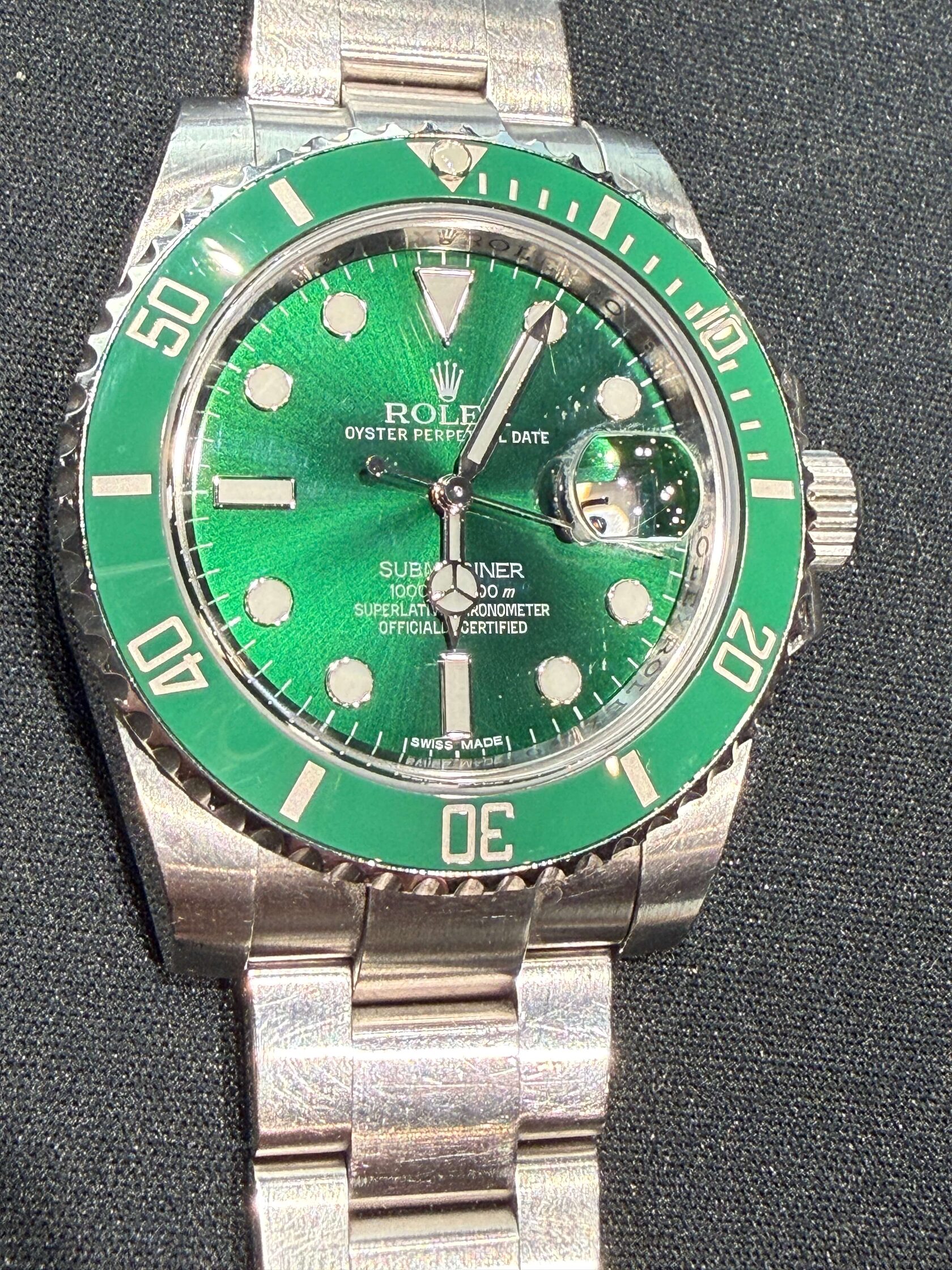 Rolex Submariner Hulk Fälschung – grünes Zifferblatt und Lünette