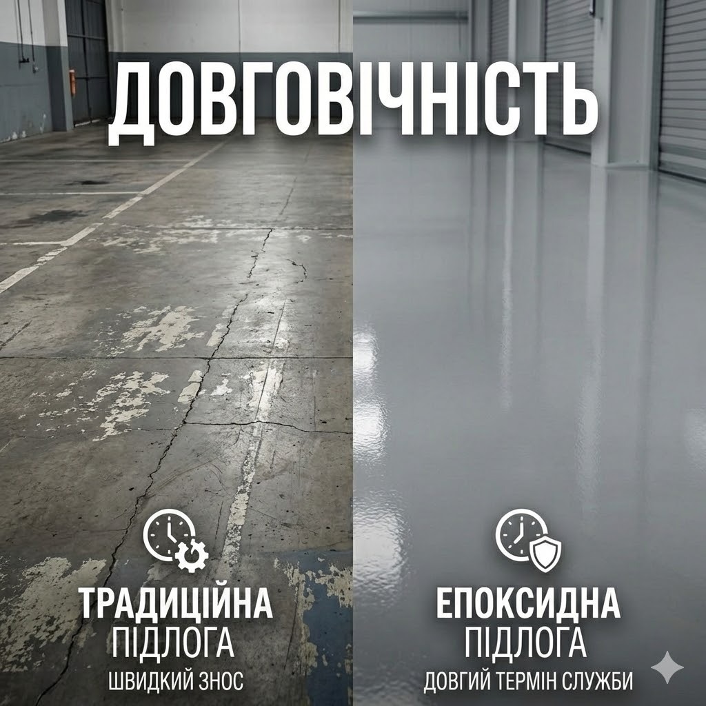 Довговічне епоксидне покриття для гаража та складу