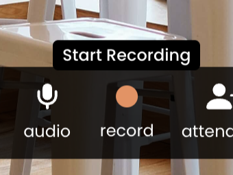 recording feature within ruume so users don't miss out