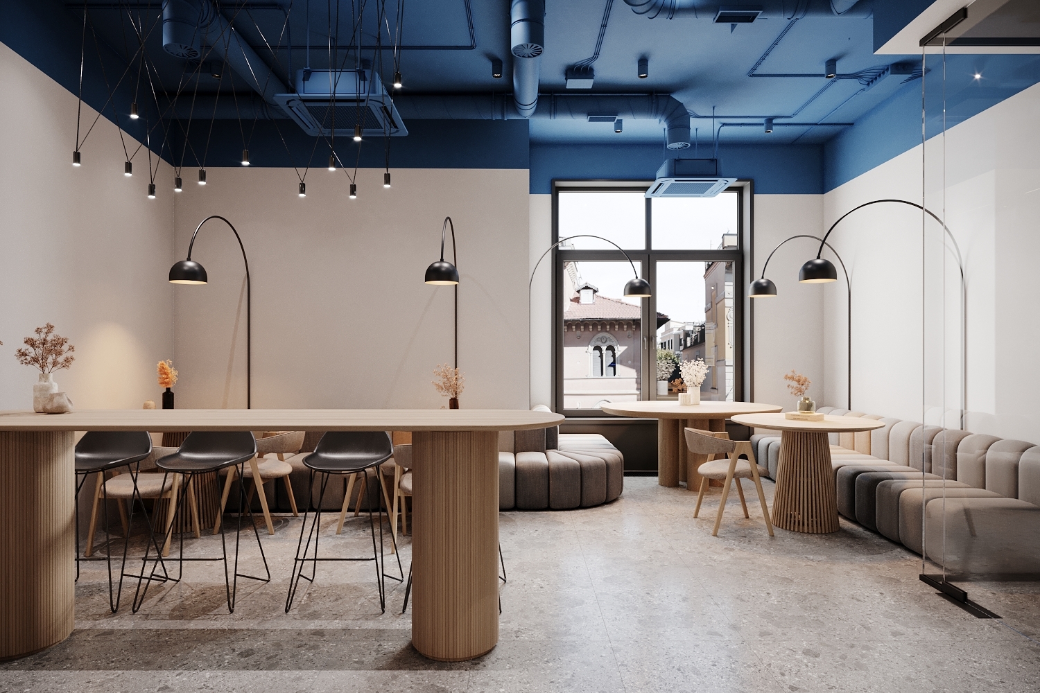 This modern office for a young IT company is located in the historic 